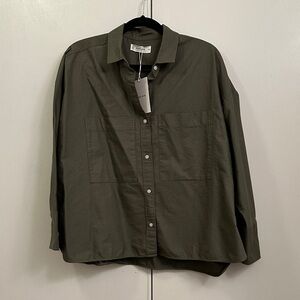 Everlane Dark Olive Shirt button down